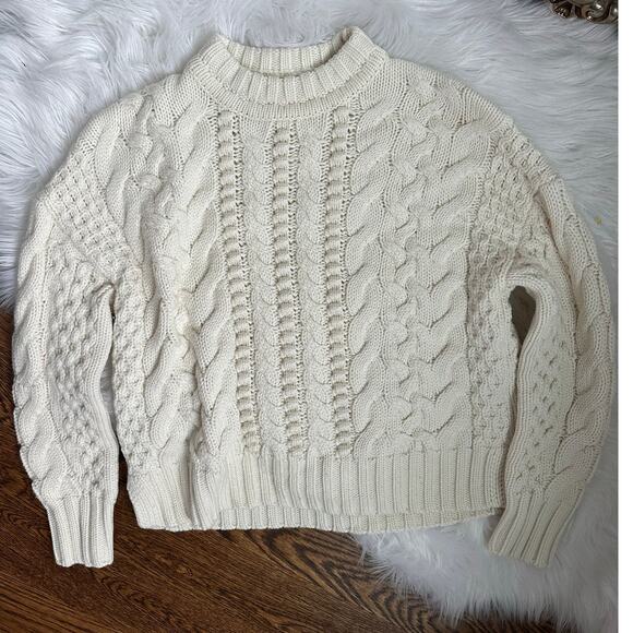 Jason Wu x RTR Cream Wool Cable Knit Sweater XS - Picture 6 of 9